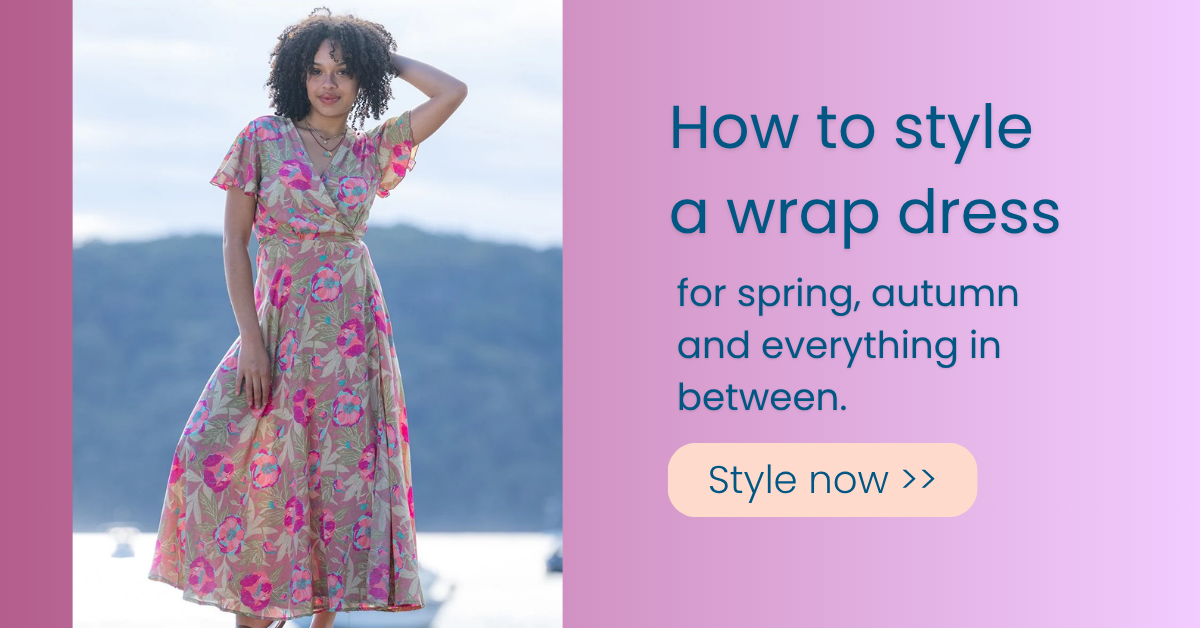 How to style a wrap dress for spring, autumn and everything in between