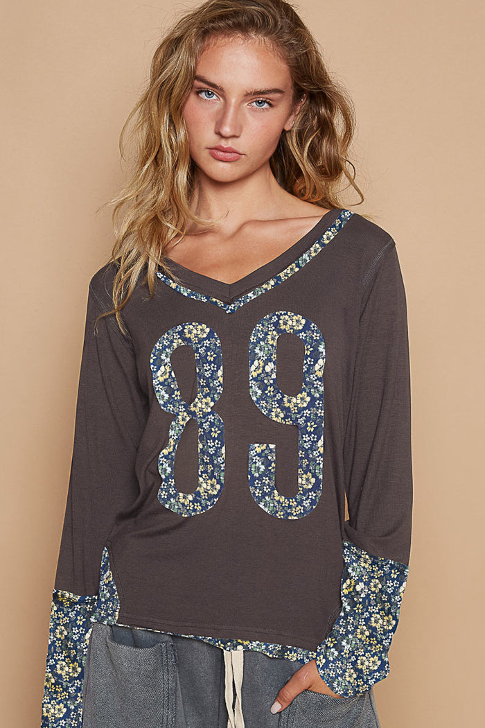 89 Knit Top - Grey - UKT438