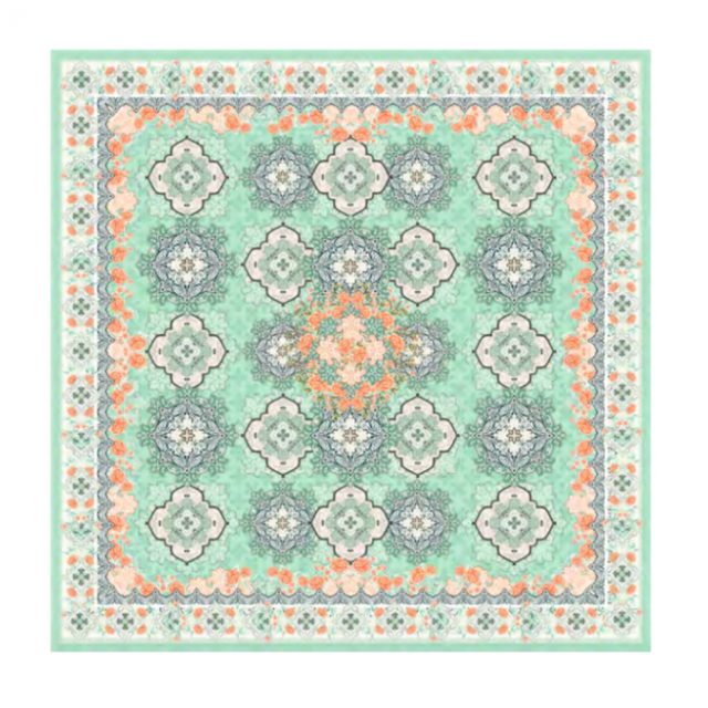 Moroccan mint beach towel
