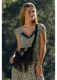 Beaded Fringe Bag - AJ38