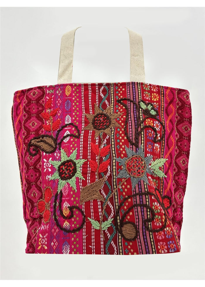 PR5 - Large Zippered Tote Bag Pink