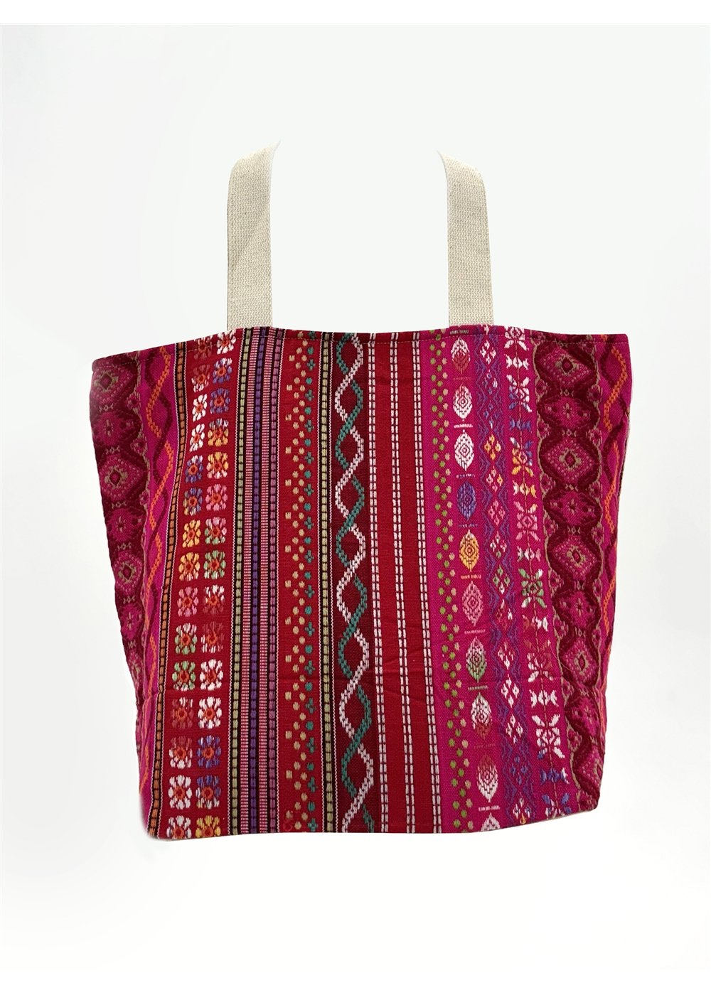 PR5 - Large Zippered Tote Bag Pink