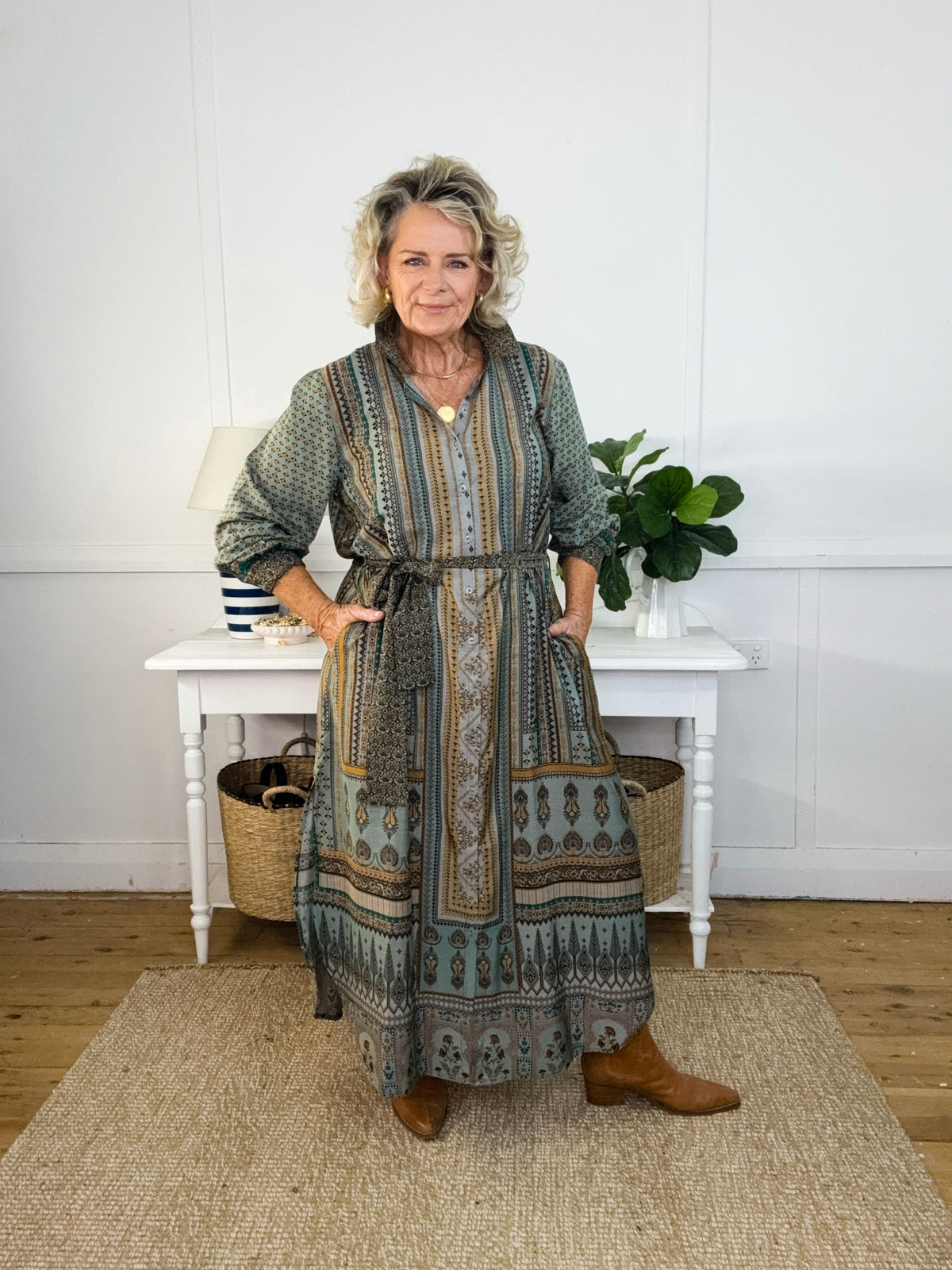 Cinzia Button Dress