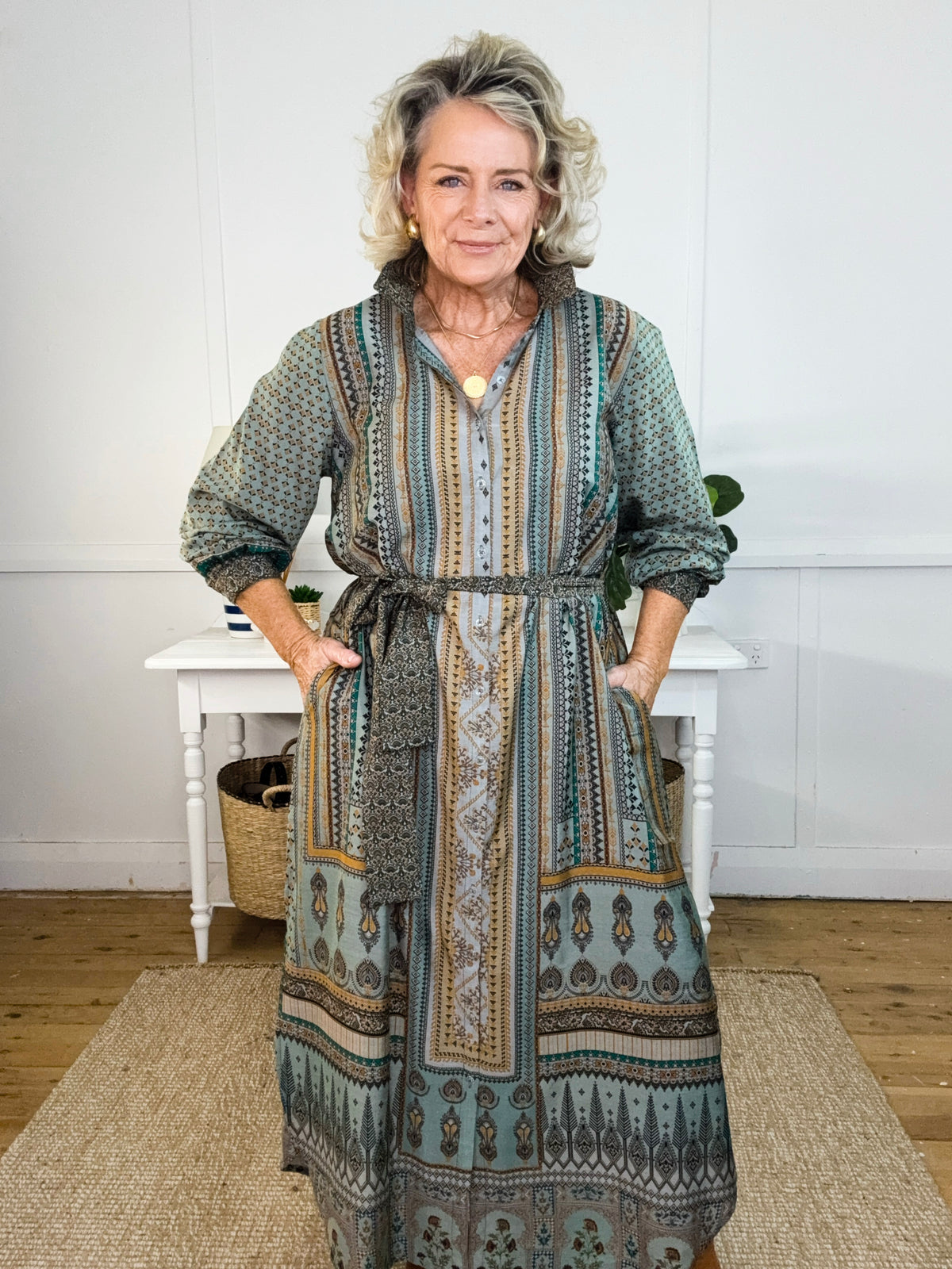 Cinzia Button Dress