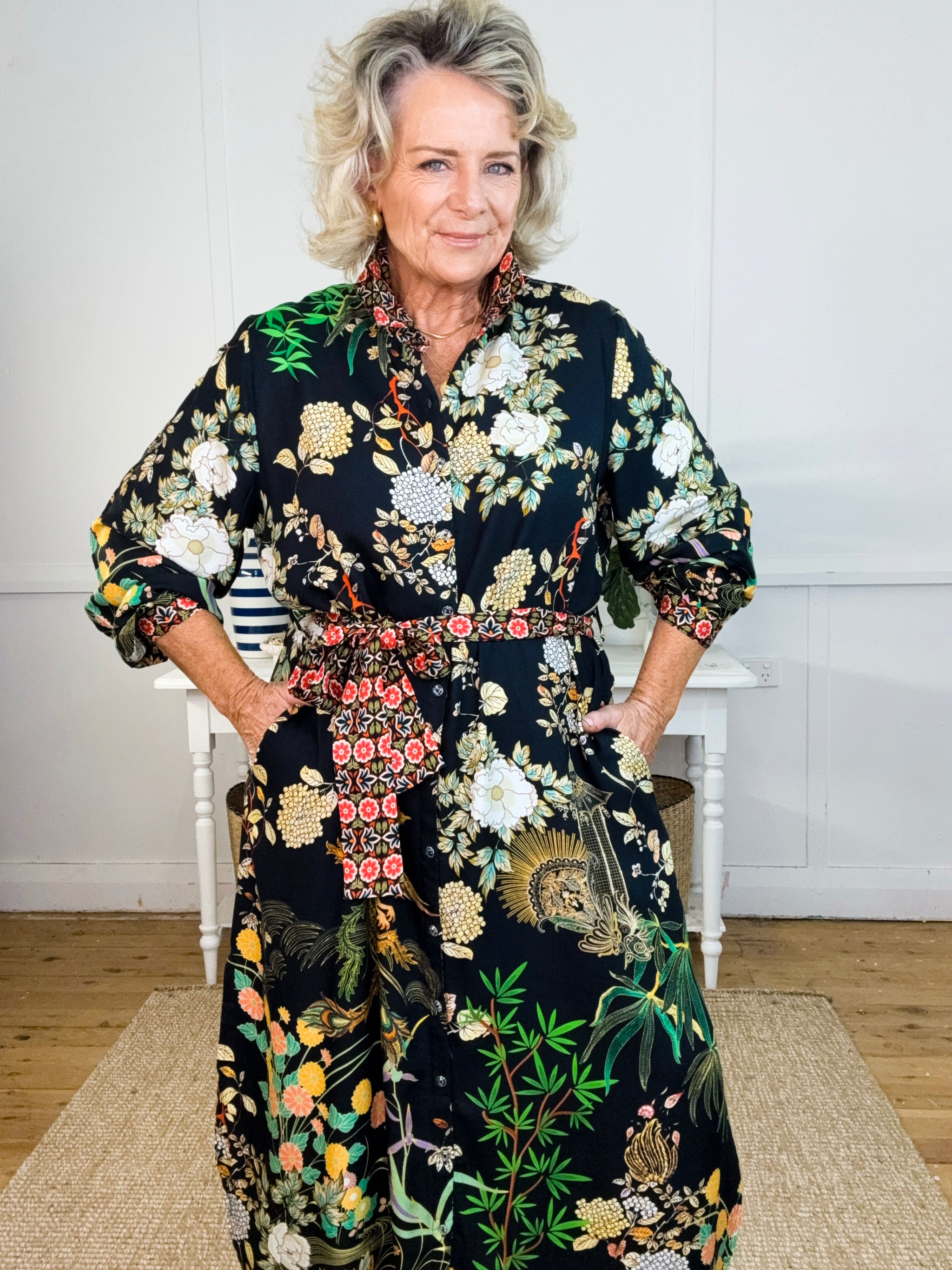 Phoenix Night Button Dress