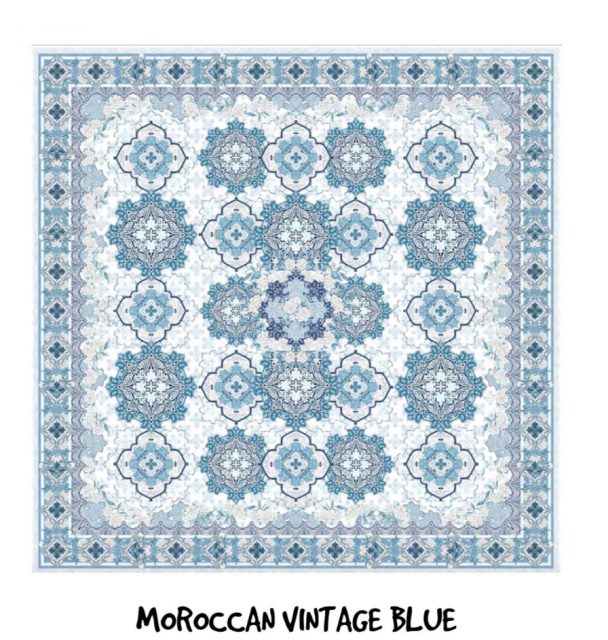 moroccan vintage blue towel