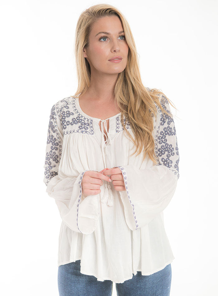 SAMPLE-Isabela Top - White