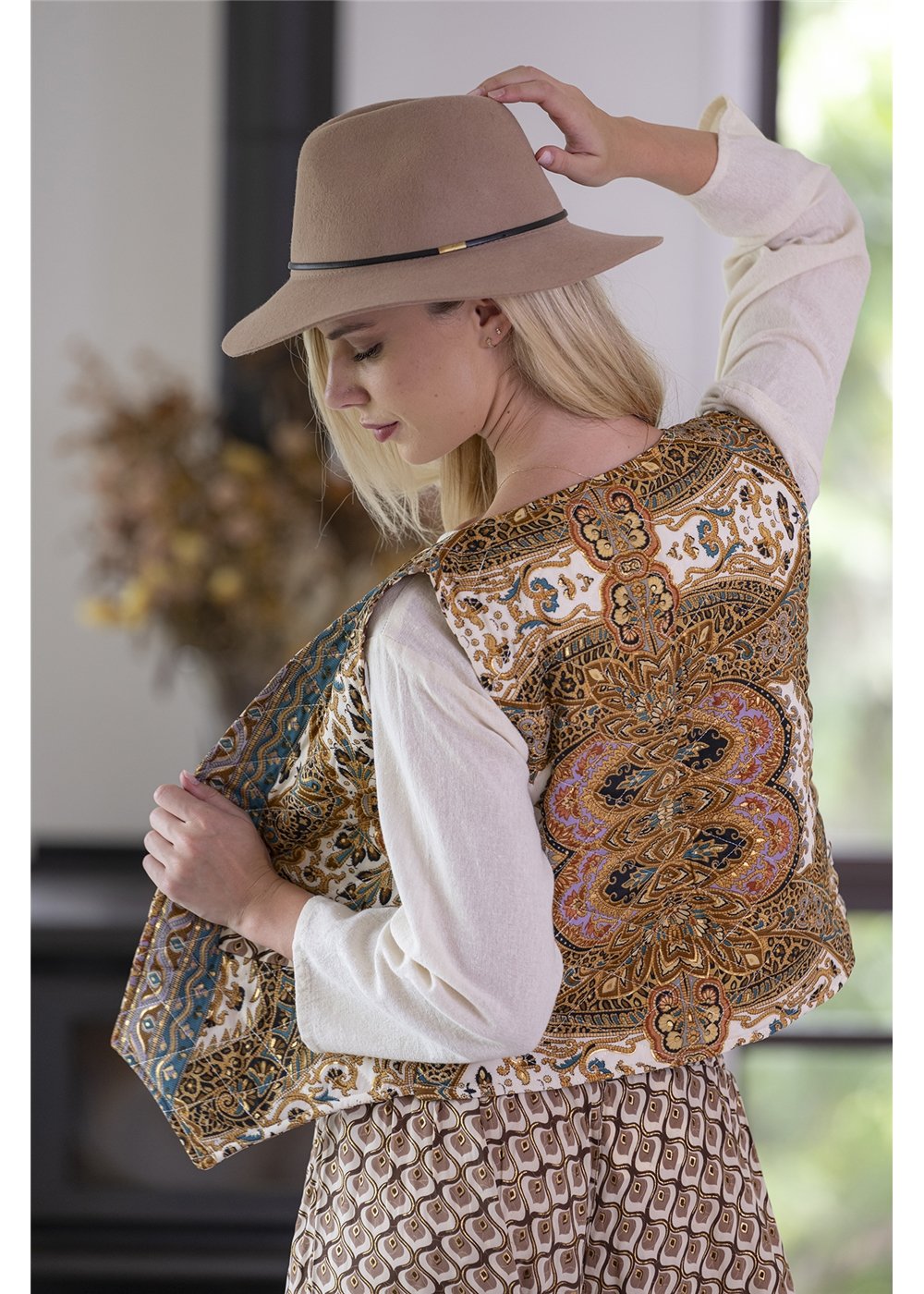 Donella Quilted Waistcoat - Reversible