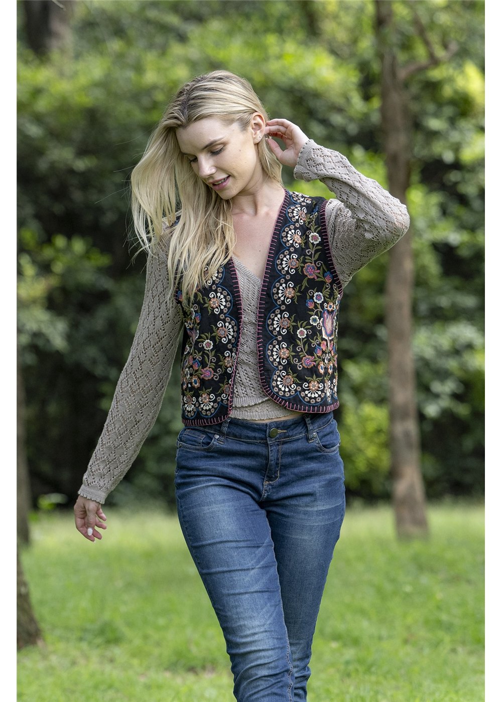 Danica Embroidered Vest