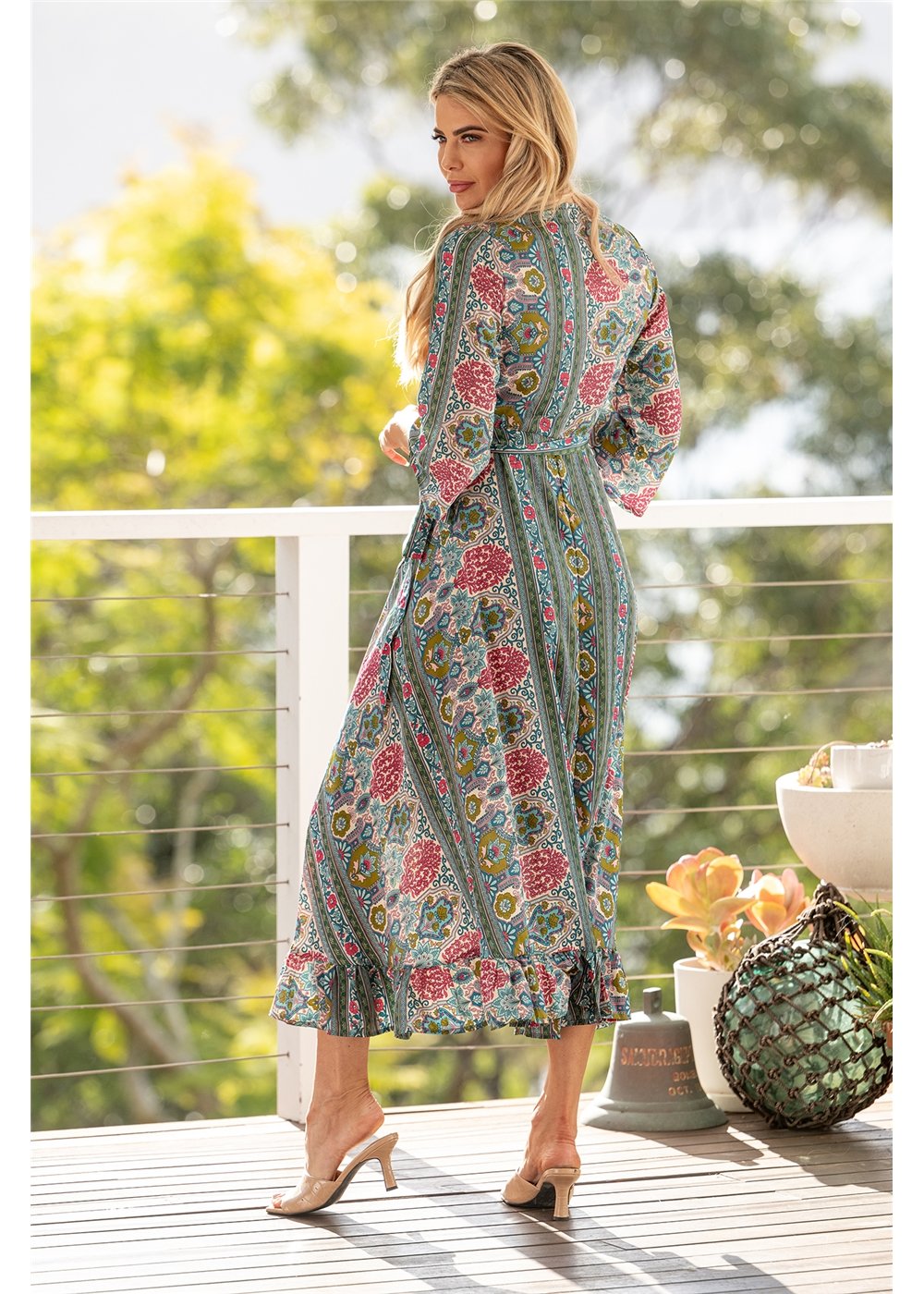 Ashanti Long Sleeve Wrap Dress