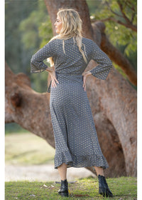 Eline Long Sleeve Wrap Dress
