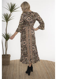 Keisha Long Sleeve Wrap Dress