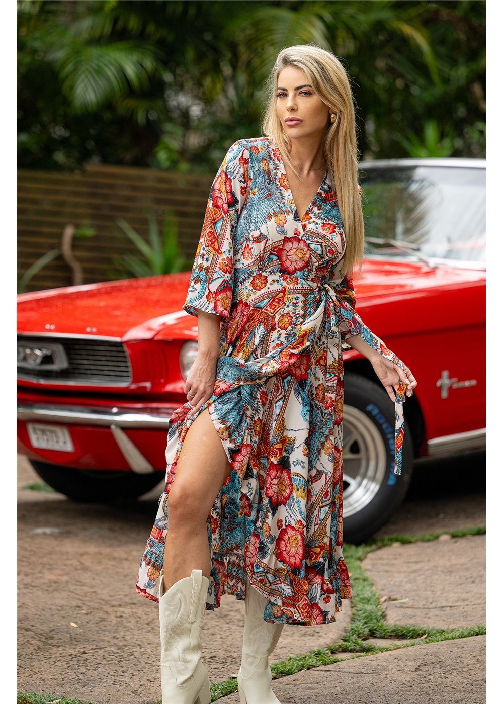 Margot L/Sleeve Wrap Dress – Cienna Designs