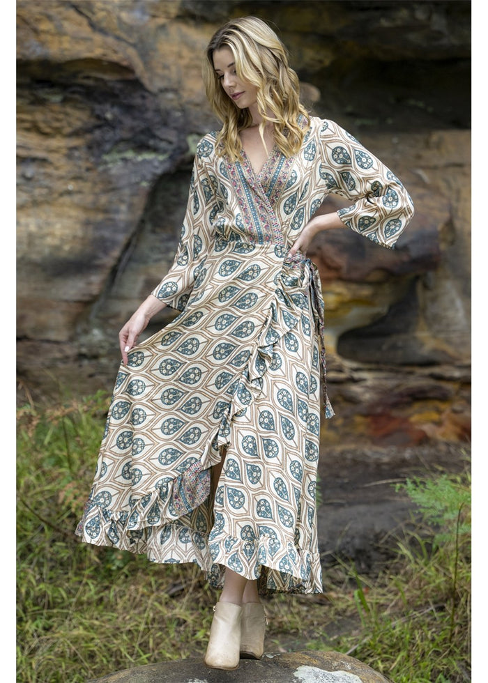 Pearl Wrap Dress