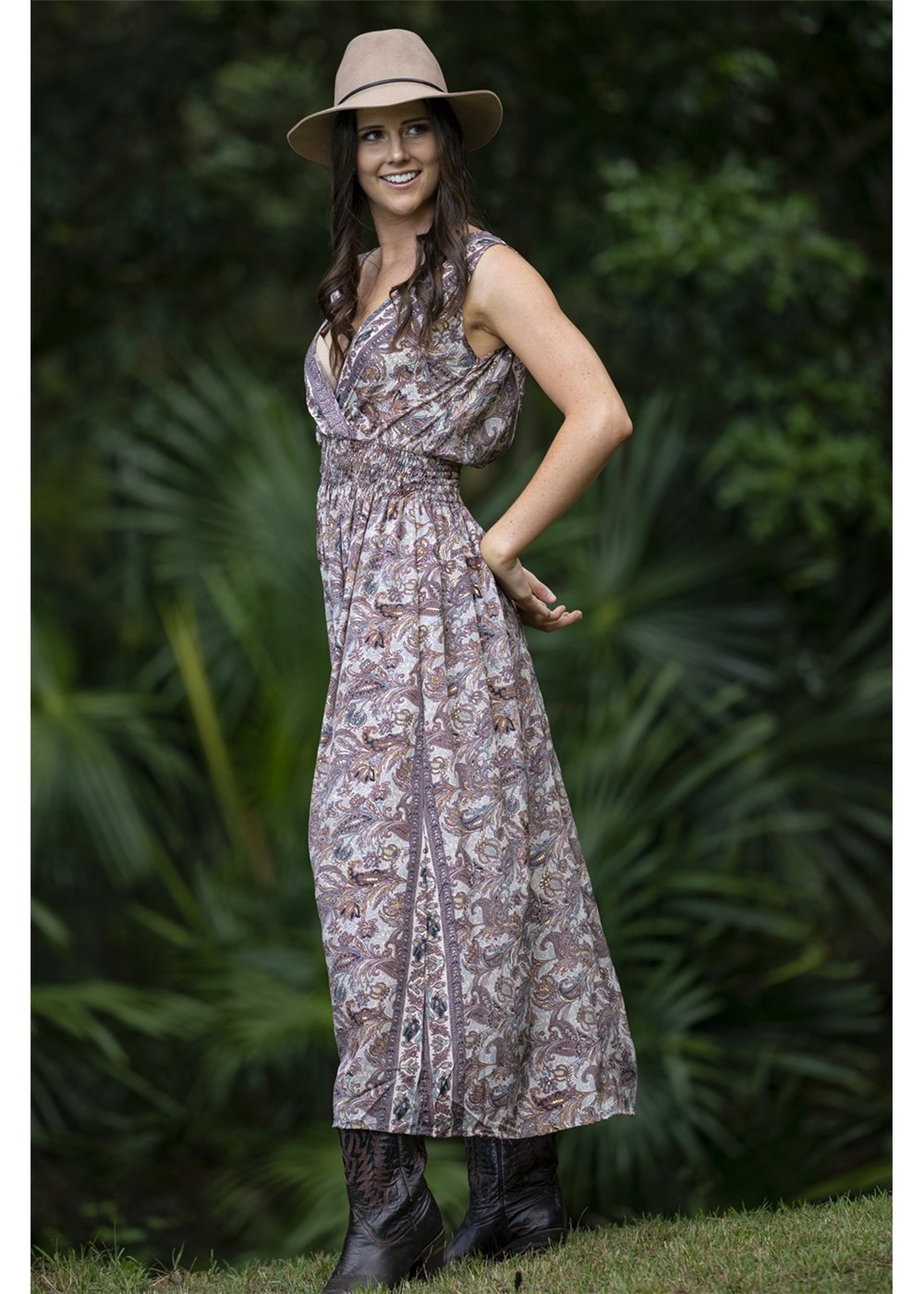 Kemala Double V Maxi Dress