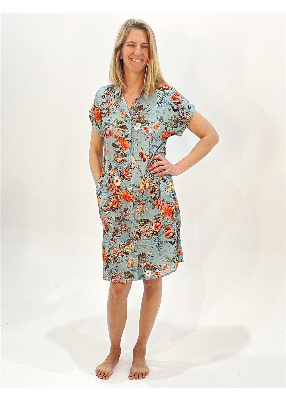 Bridget Buttoned Dress
