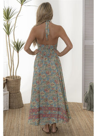 Vea Maxi Halter Dress
