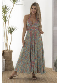 Vea Maxi Halter Dress