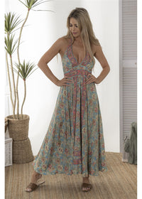 Vea Maxi Halter Dress