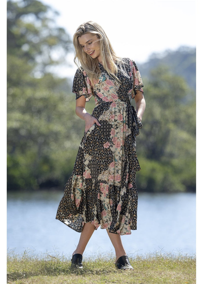 Amirah Frill Wrap Dress