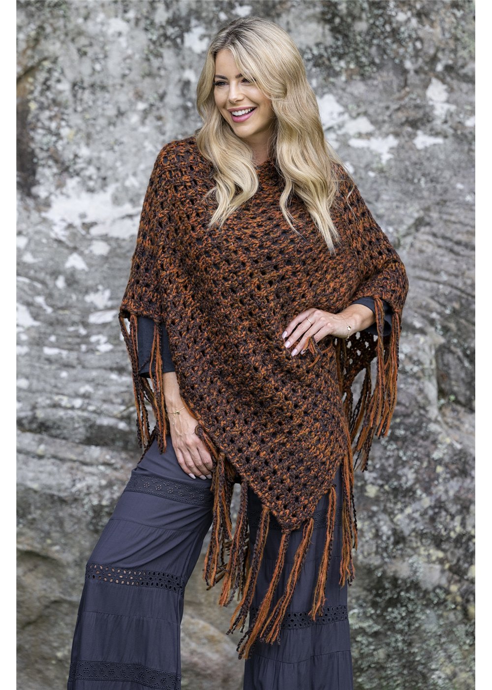 Boho Poncho Or  Beanie