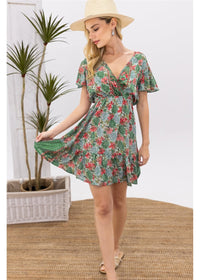Mele Short Sleeve Midi Dress