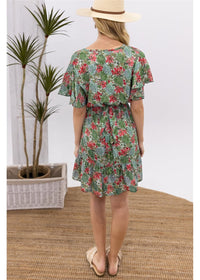 Mele Short Sleeve Midi Dress
