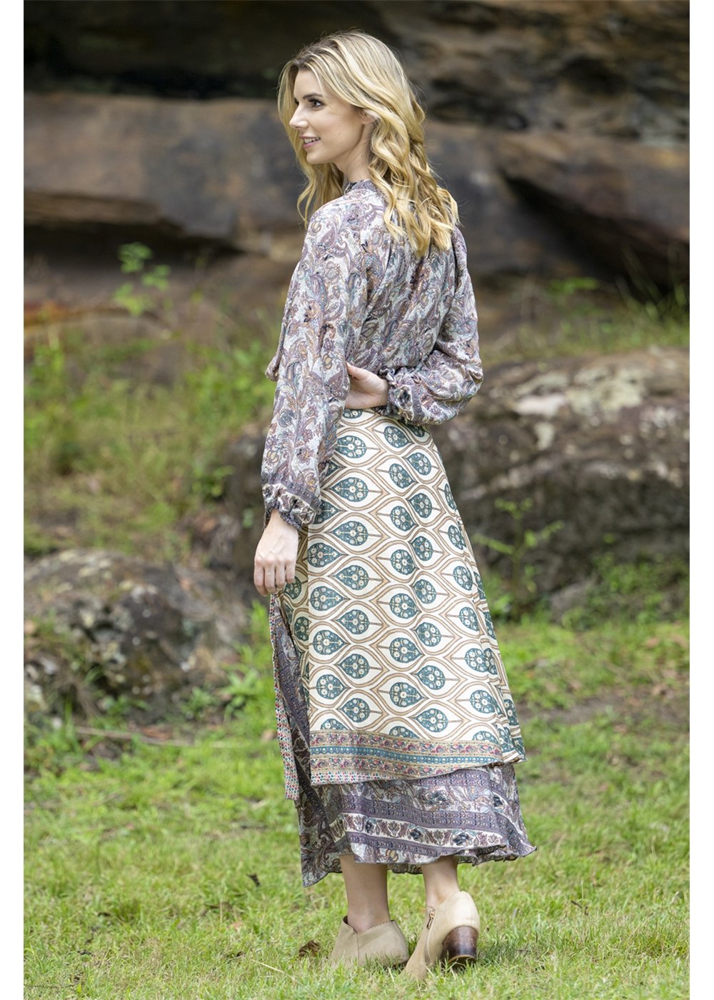 Pearl Wrap Skirt