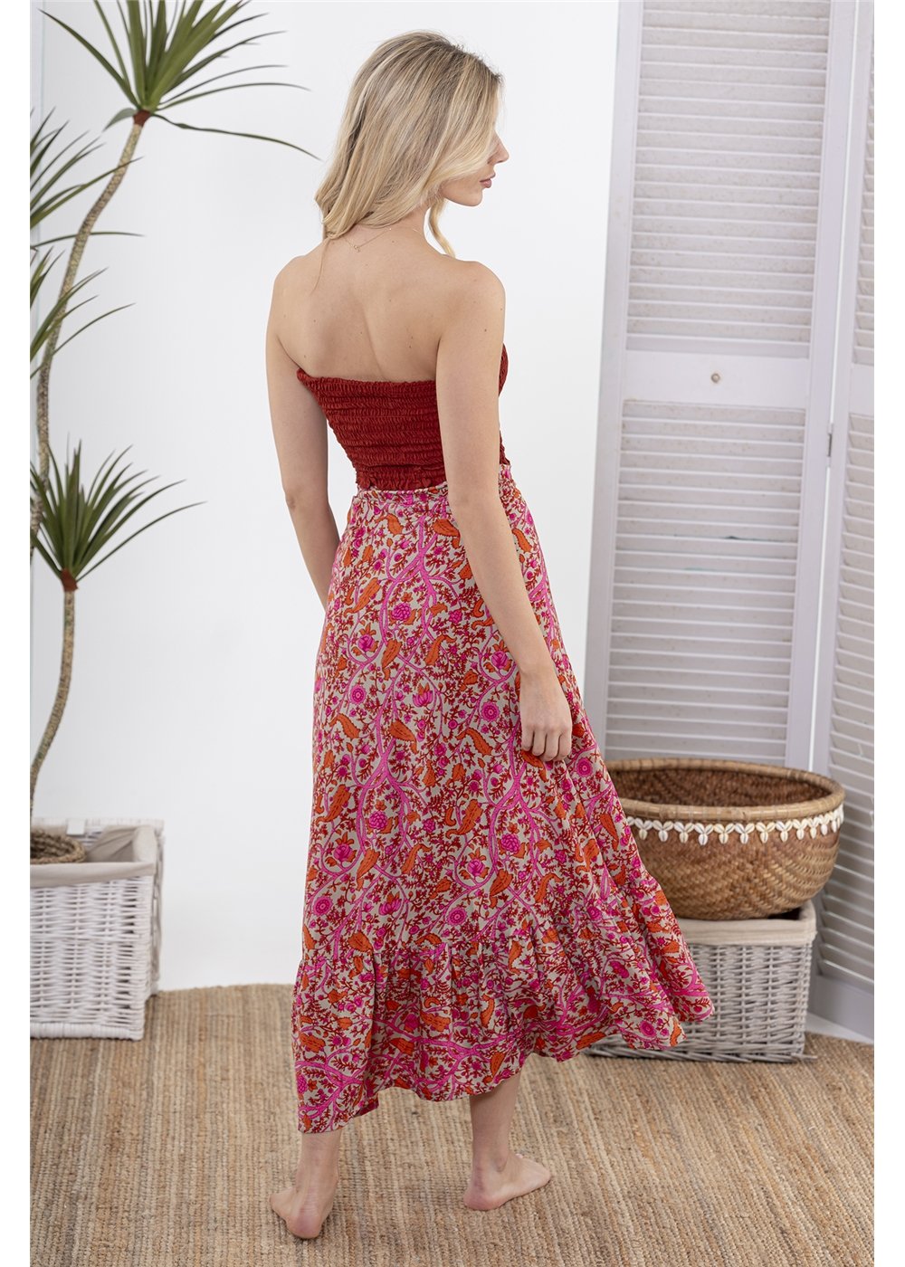 Yarrow Frill Wrap Skirt