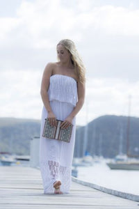 Sas Strapless Dress White
