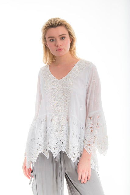 Sofia Tunic White
