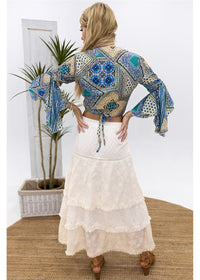 Laki Frill Sleeve Tie Top