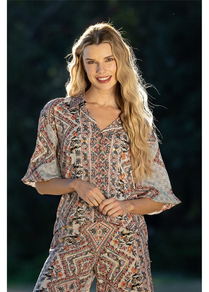 Keola Balloon Sleeve Top