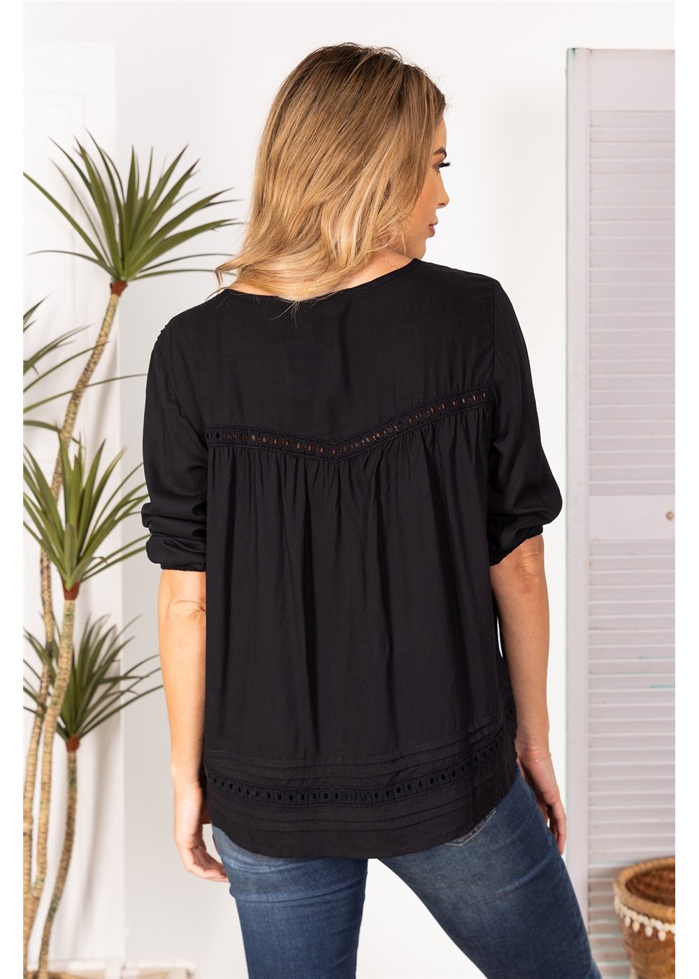 Black Charlot Top - Black