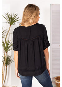 Black Charlot Top - Black