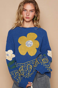UST247BL - Daisy Knit - Blue