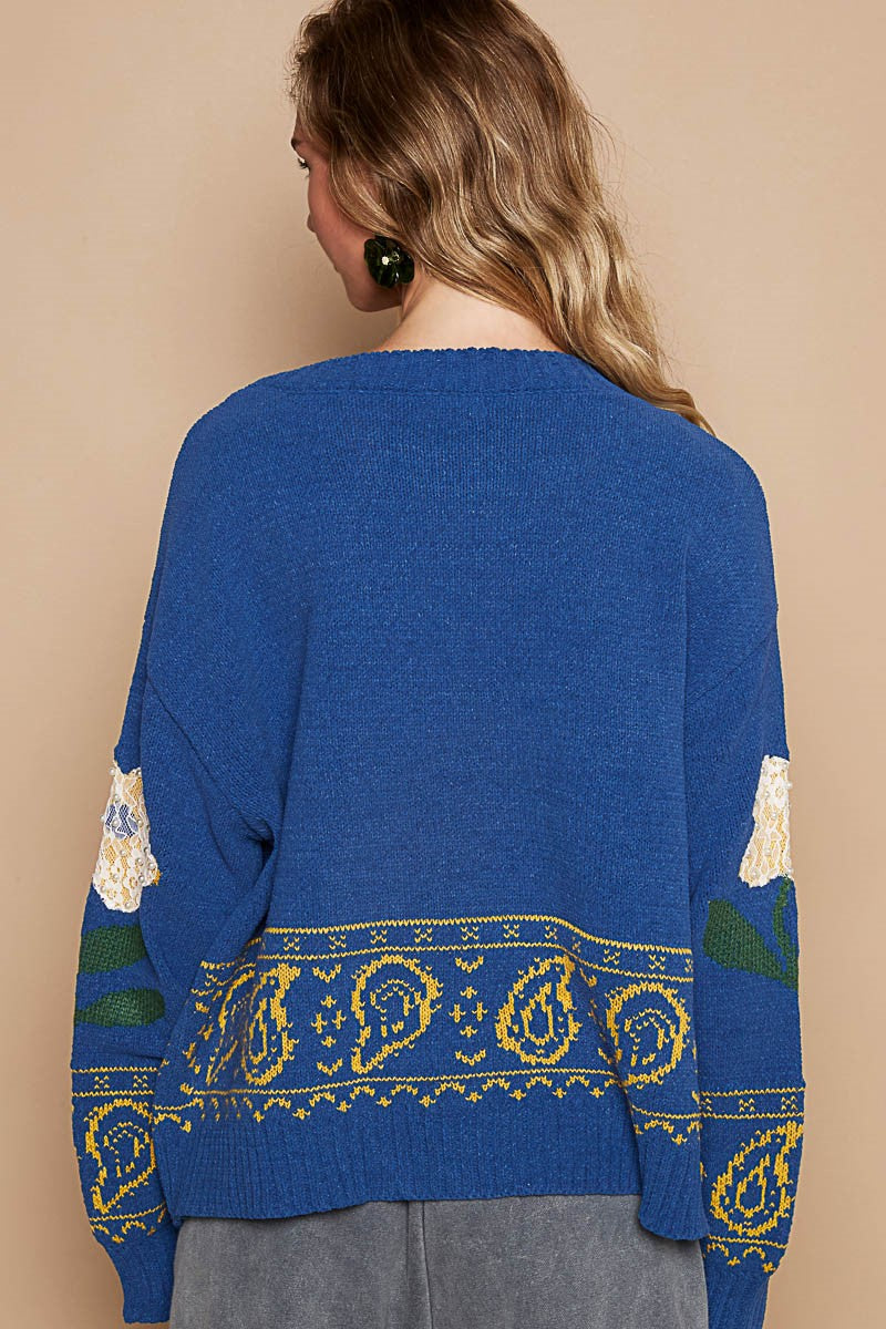 UST247BL - Daisy Knit - Blue