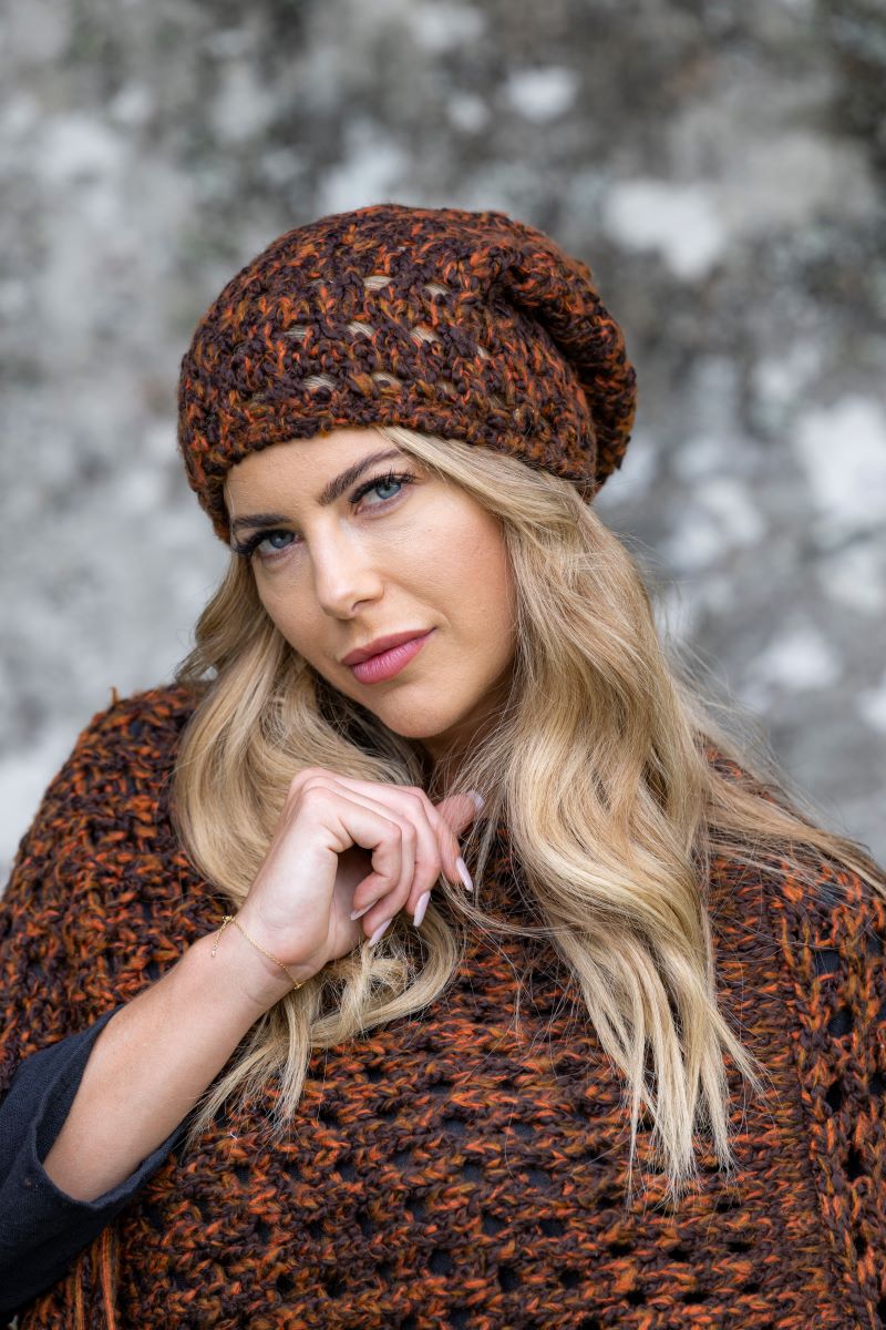 Boho Poncho Or  Beanie
