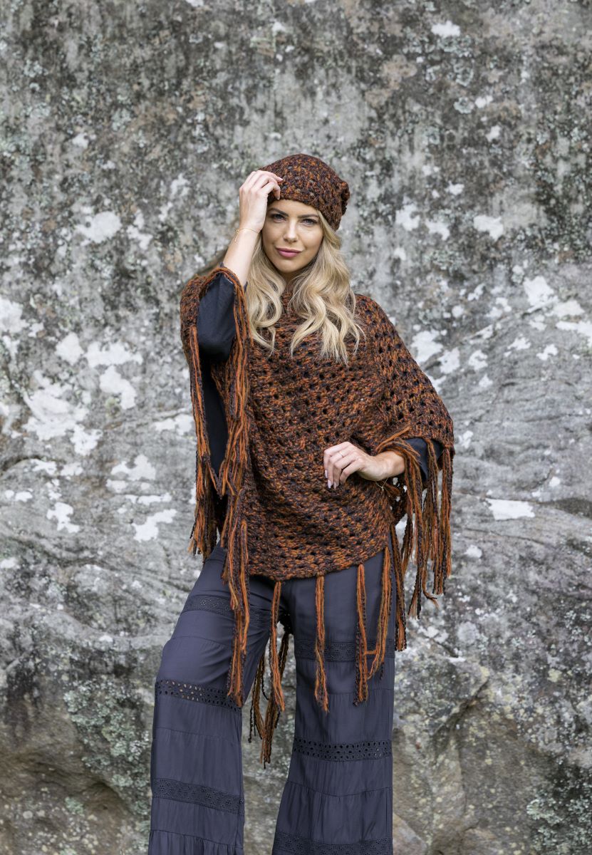 Boho Poncho Or  Beanie