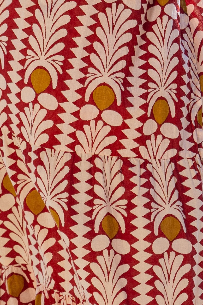 Coral Cotton Eshe Skirt