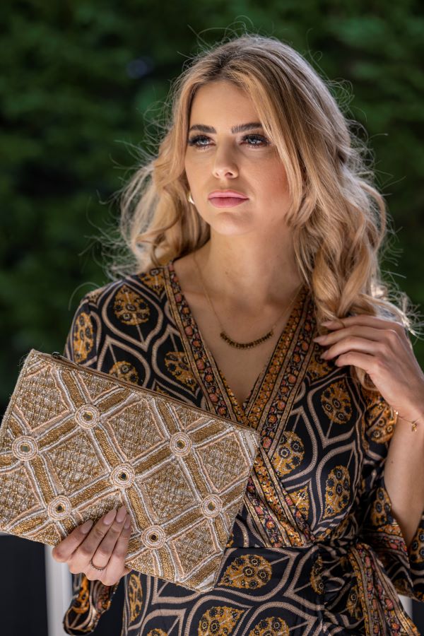Clutch Purse - Gold Cienna Designs Clutch Purse - Gold Cienna Designs