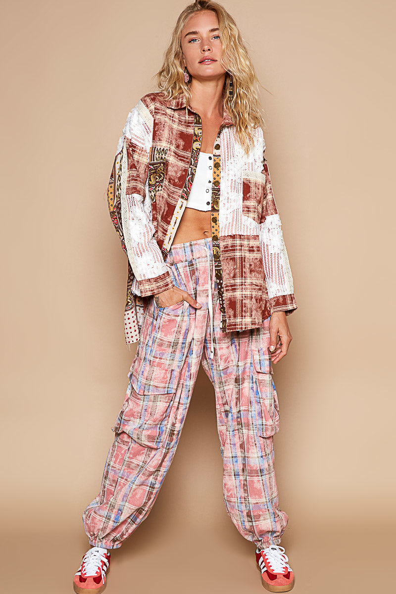 GWT27ACH - Patchwork Plaid - Red