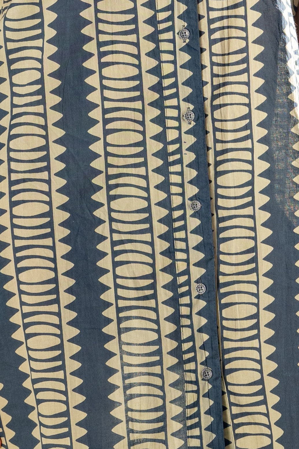 Hemi Cotton Tie Back Halter Dress - Blue