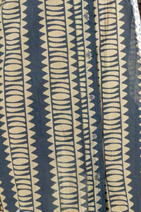 Hemi Cotton Tie Back Halter Dress - Blue