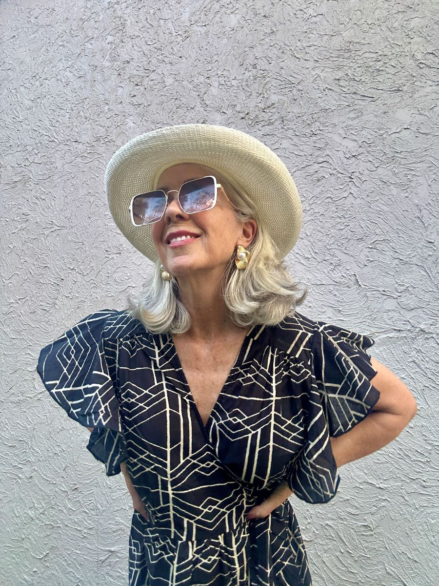 Jedda Cotton Double Frill Wrap Dress
