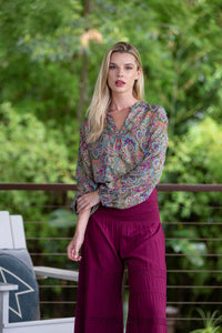 Olive Long Sleeve Blouse