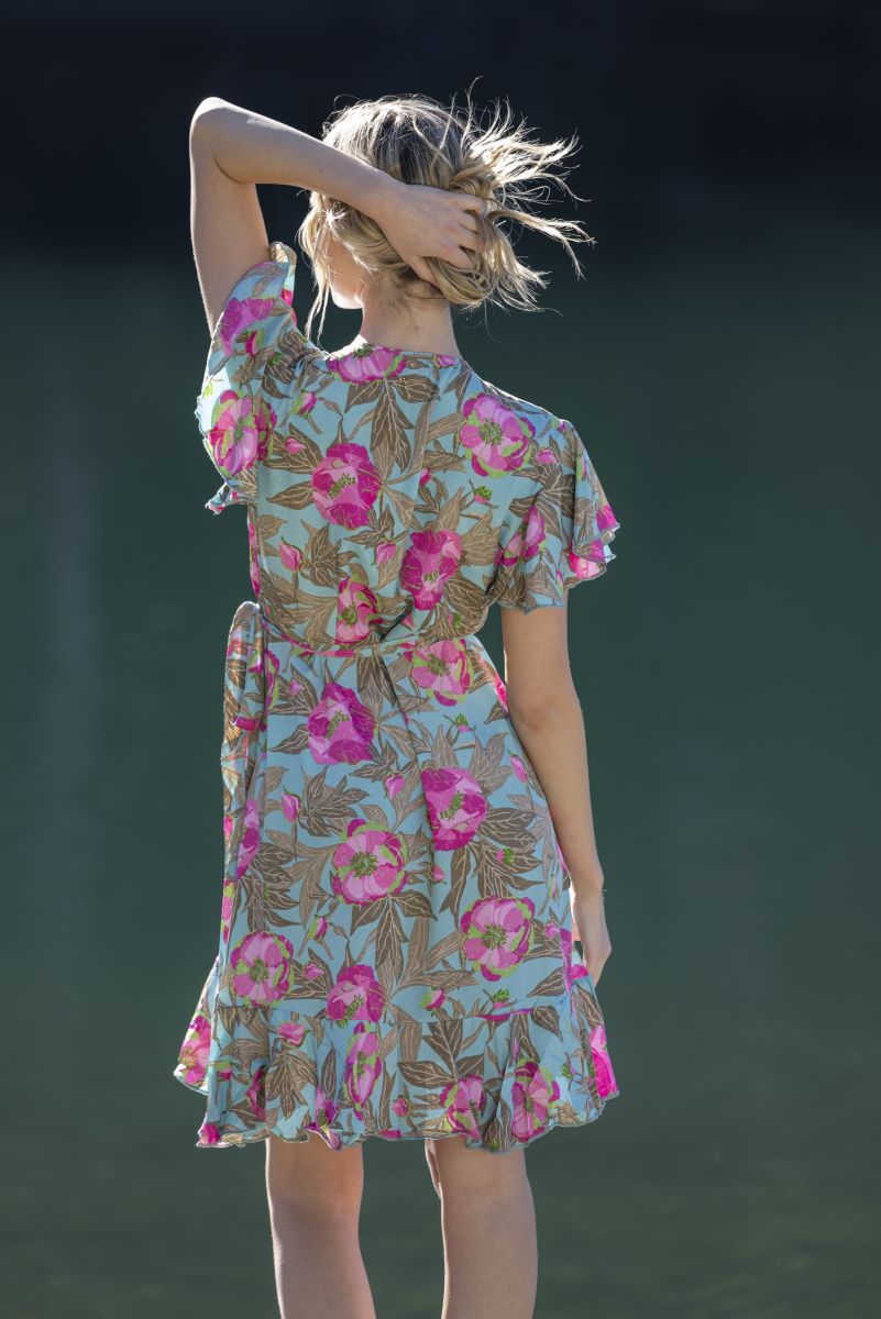 Peonie Short Wrap Dress