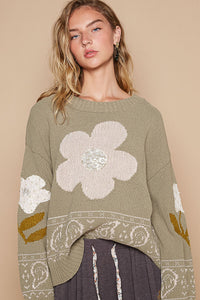 UST247OL - Daisy Knit - Olive