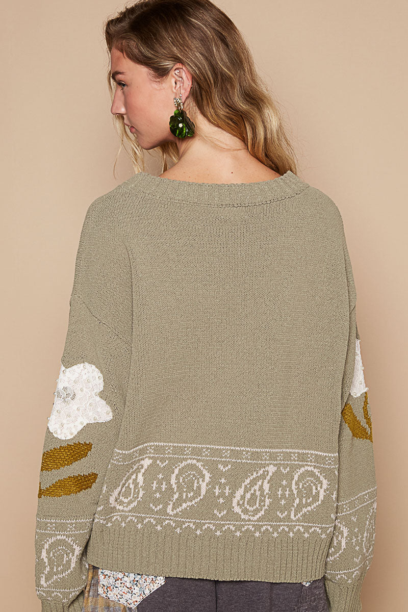 UST247OL - Daisy Knit - Olive