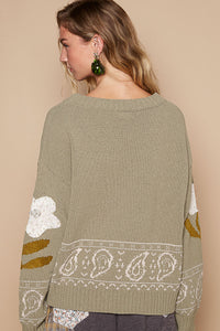 UST247OL - Daisy Knit - Olive